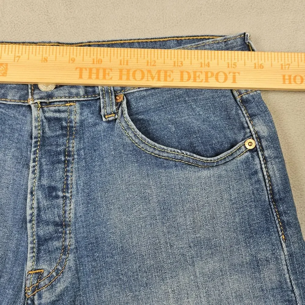 Levis 501 Jeans Mens 32x34 Fits (31.5x33) Blue Button‎ Fly Denim Pants Straight